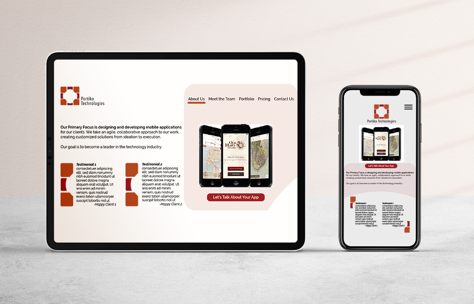 Portiko digital mockup