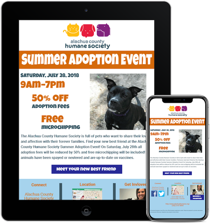 e-blast on ipad and iphone