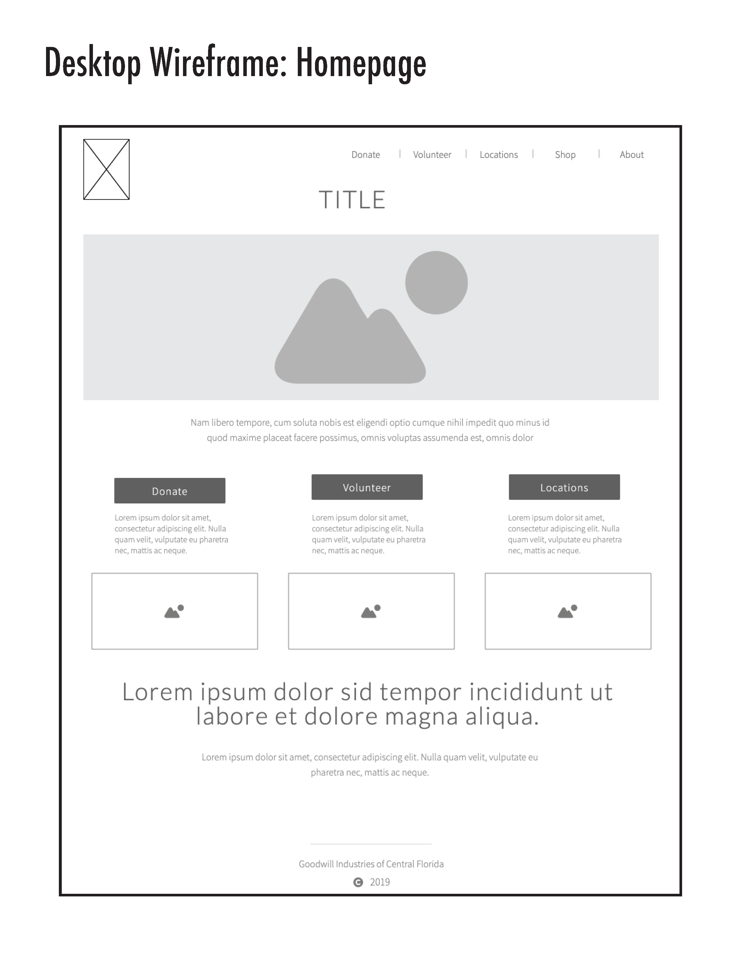 Wireframe Page