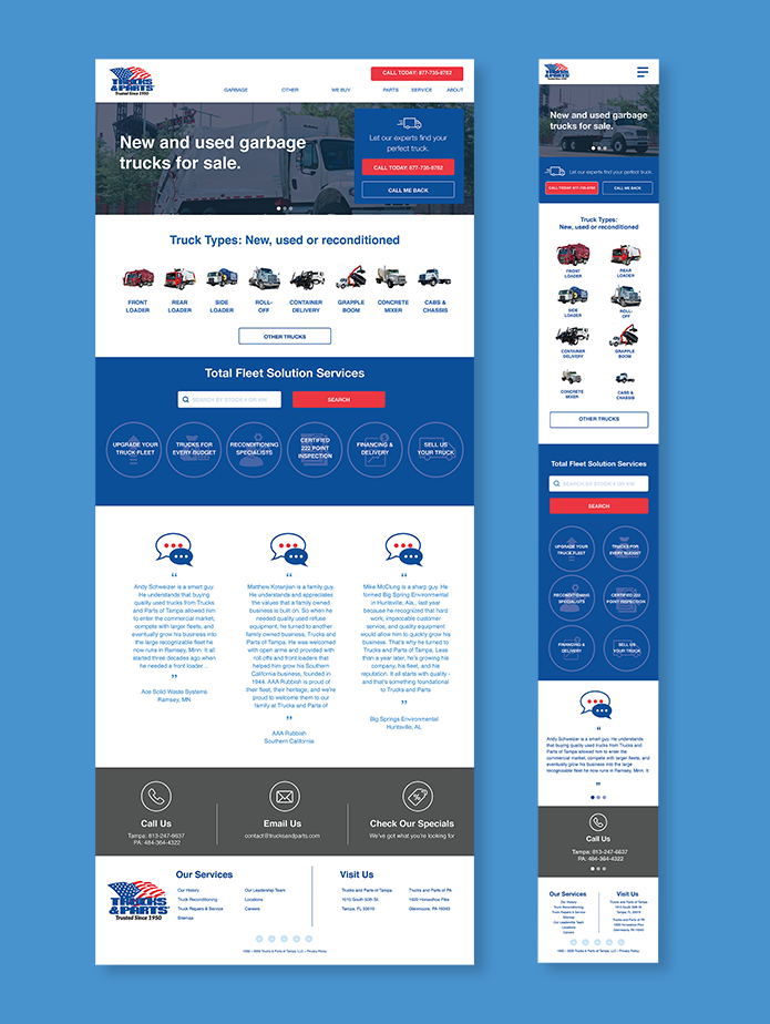 Trucks and Parts Mockup