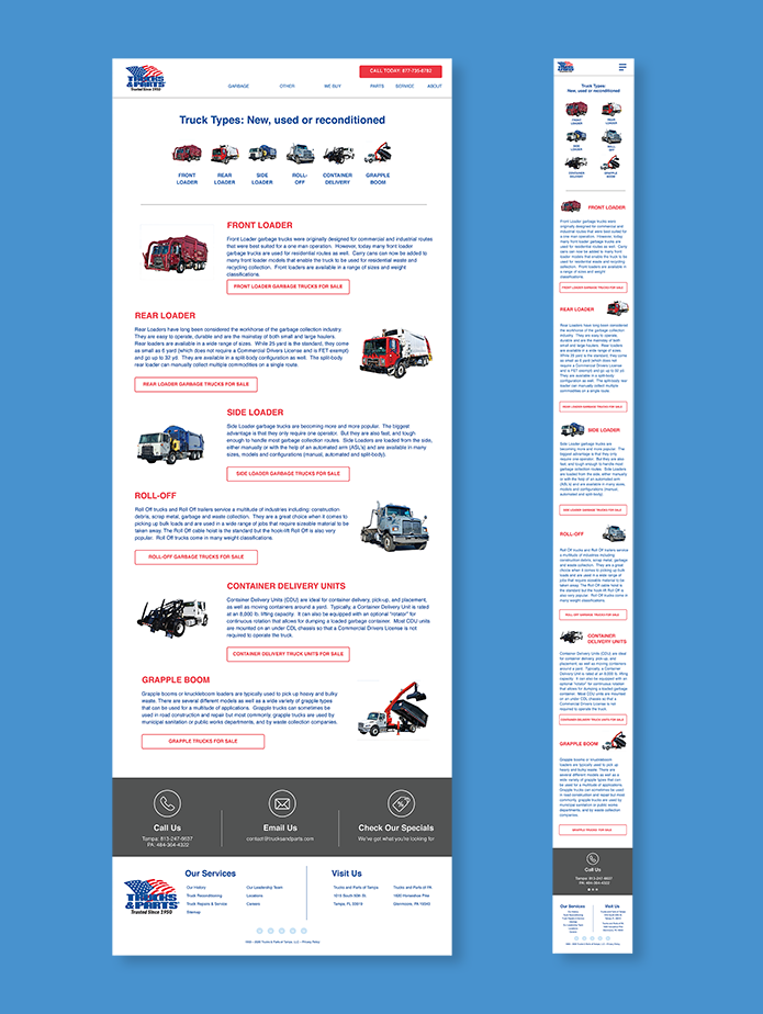 Trucks and Parts Mockup