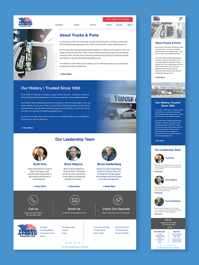 Trucks and Parts Mockup